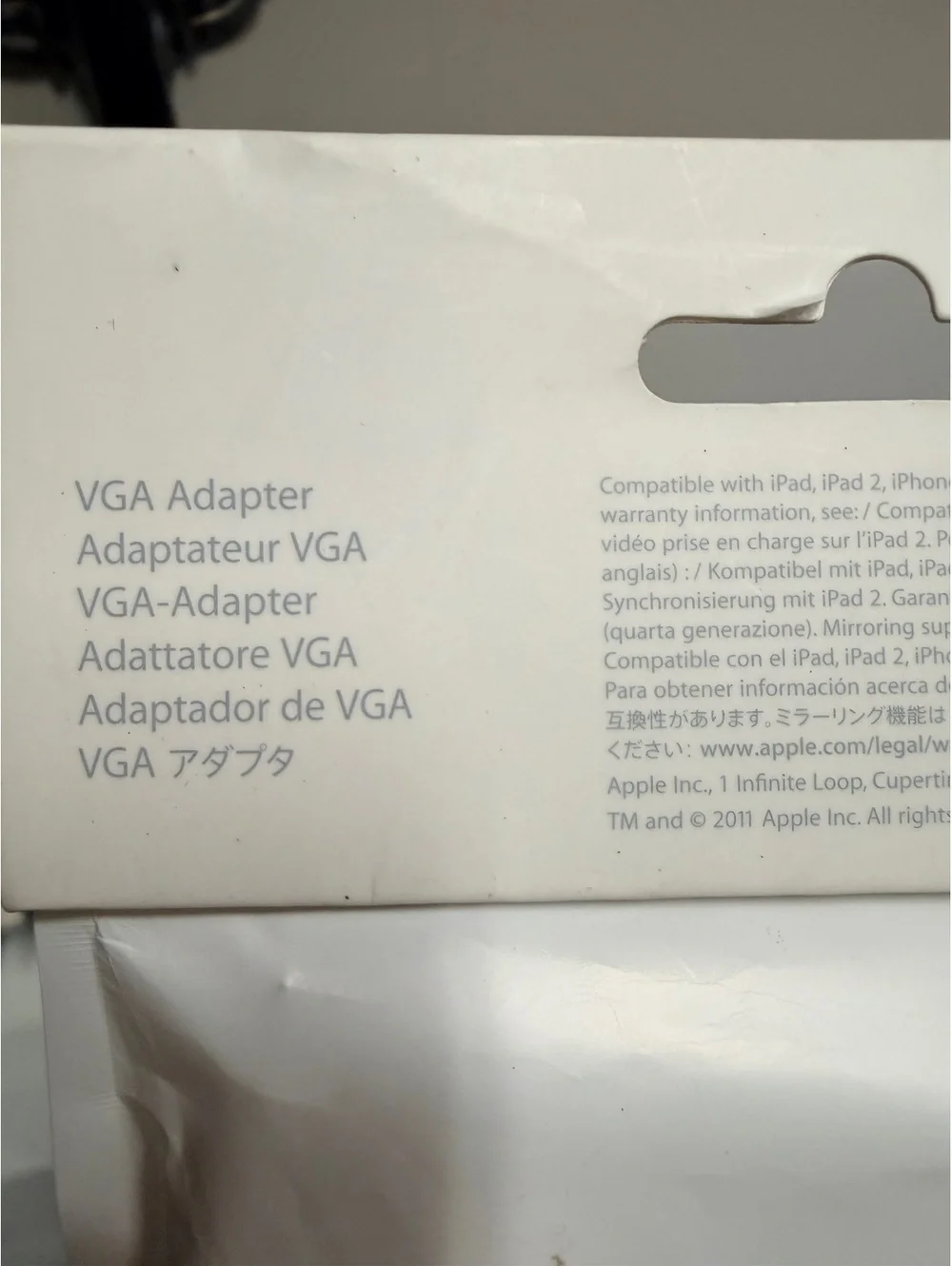 Original Apple VGA Adapter Model A1368